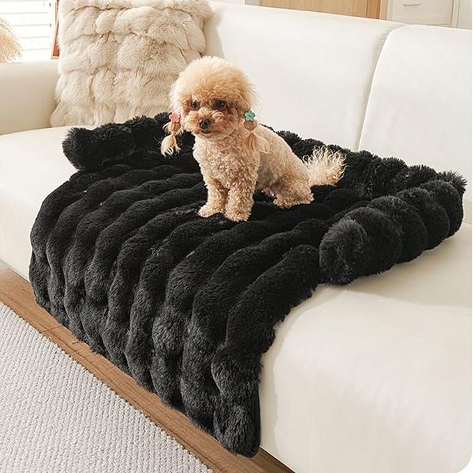 Dog Bed for Couch - Raised Edge Furniture Protector with Soft Plush Material, Calming Dog Bed for Home Kitchen Living Room Nursery Apartment Daily Rest, Comfortable Design