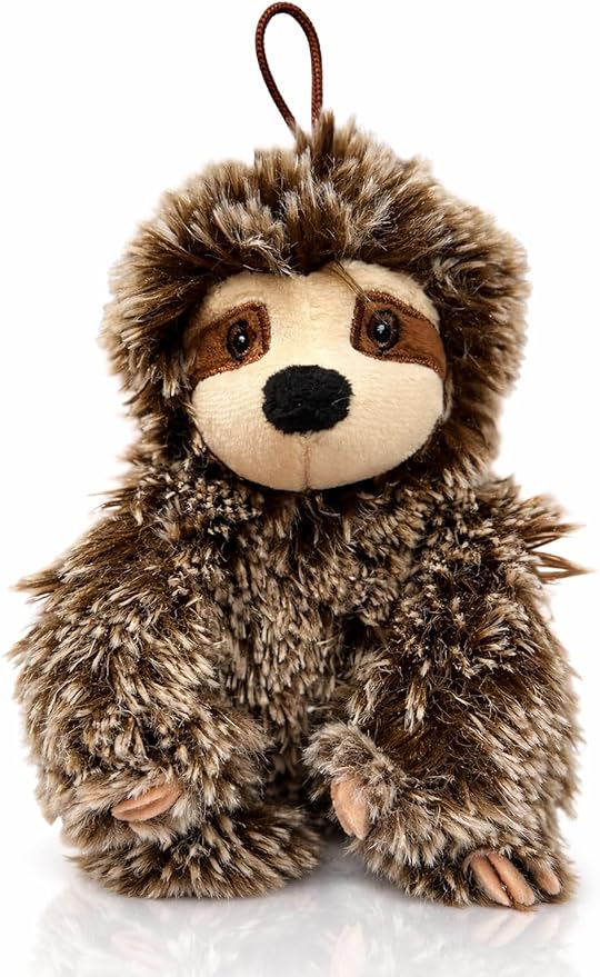 Sloth Dog Toy with Squeaker | Medium Toy Small Dogs | Plush Dog Toy | Multicolor | 6" | Officially Licensed