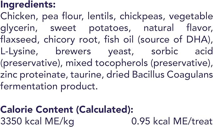 Get Naked Digestive Health Crunchy Cat Treats 2.5oz - Chicken Flavor, Grain-Free Cat Probiotics for Indoor Cats, Supports Healthy Digestion, Dental Health & Immunity, Made in The USA