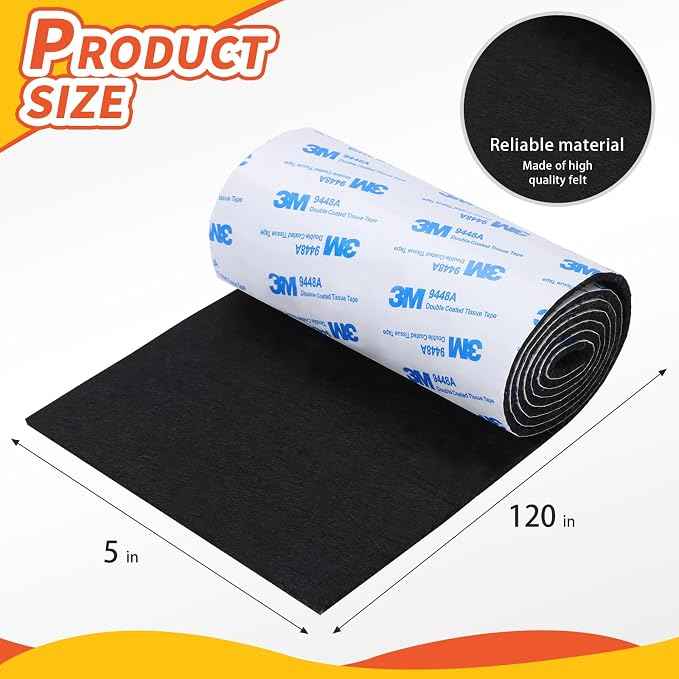 Felt Furniture Pads, Heavy Duty Felts Strip Roll