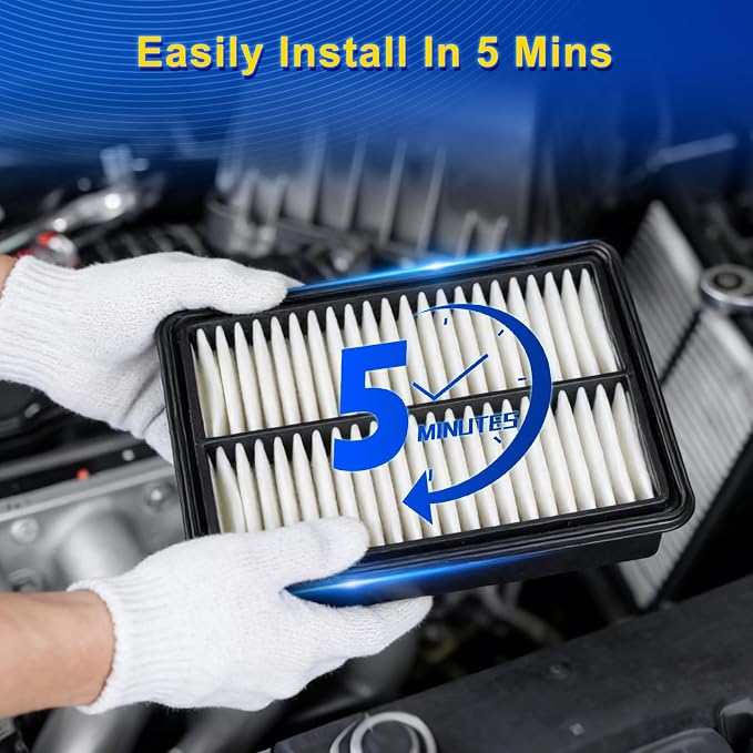 Cabin & Engine Air Filter Kit for 2019-2023 Mazda 3 2.0L, 2019-2026 Mazda3 2.5L
