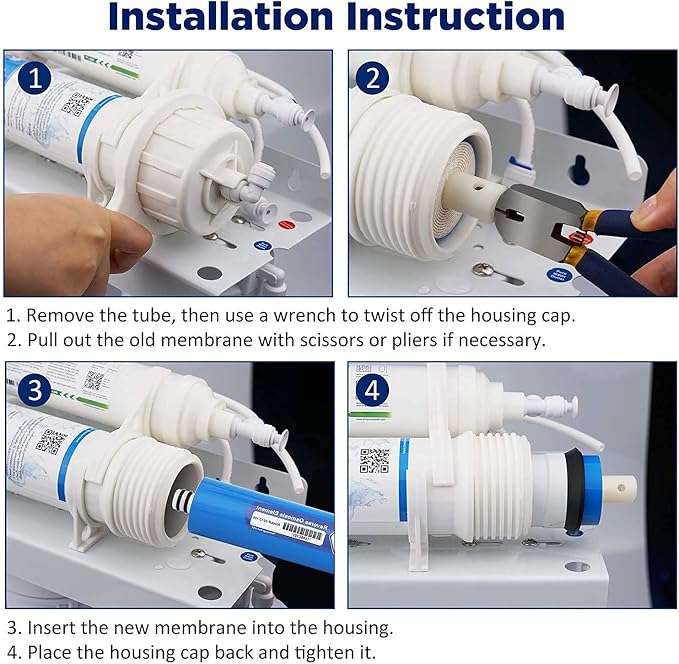 Membrane Solutions 100 GPD RO Membrane, Reverse Osmosis Membrane, RO Membrane