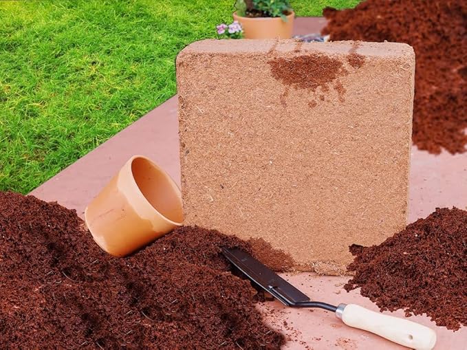 Coco Coir for Plants 1-Pack – 2.6 Cu. Ft. Compressed Coconut Coir Bricks, 10 lb. Organic, Low EC, pH Balanced Coco Peat for Indoor & Outdoor Gardening, Potting Soil, Indoor Plant Soil
