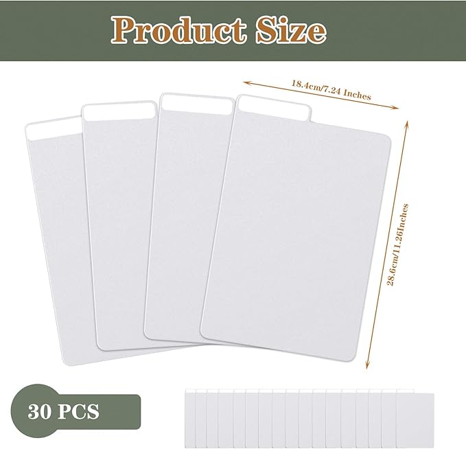 30 Pieces Comic Book Dividers with Tabs,Patient Divider Cards,Card Dividers Comic Book Boards for Storage Boxes 11.22 X 7.24 Inche
