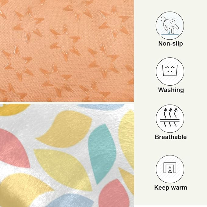 Skull Colorful Cartoon Pet Bed Cute Dog Bed Mat Absorbing Non Slip Pad Pet Sleeping Mat for Small, Medium, and Large Dogs Puppy Cat 24 in x 18 in