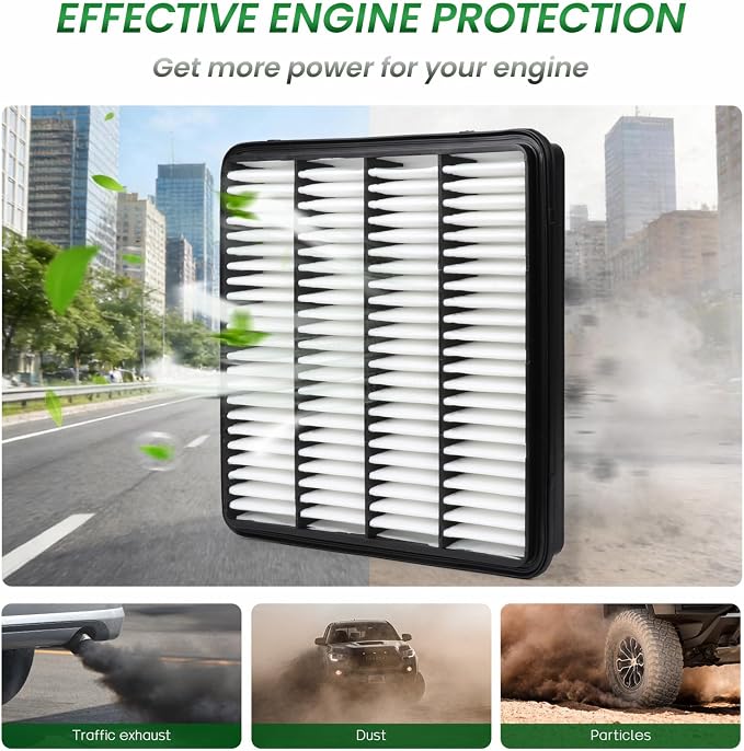 Engine & Cabin Air Filter Set for LX570, LAND CRUISER, LAND CRUISER, Replace