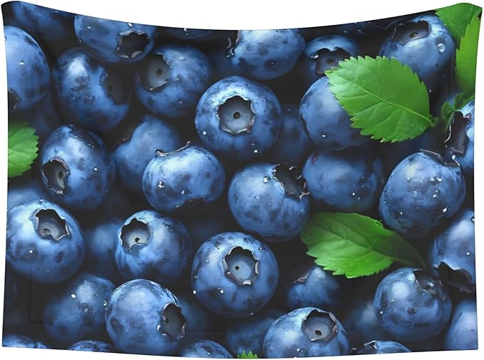 Waterproof Dog Blanket Soft Pet Blanket for Puppy Cat, Fleece Cat Throw Blankets for Furniture Bed Couch Sofa Reversible - Fresh Blueberries