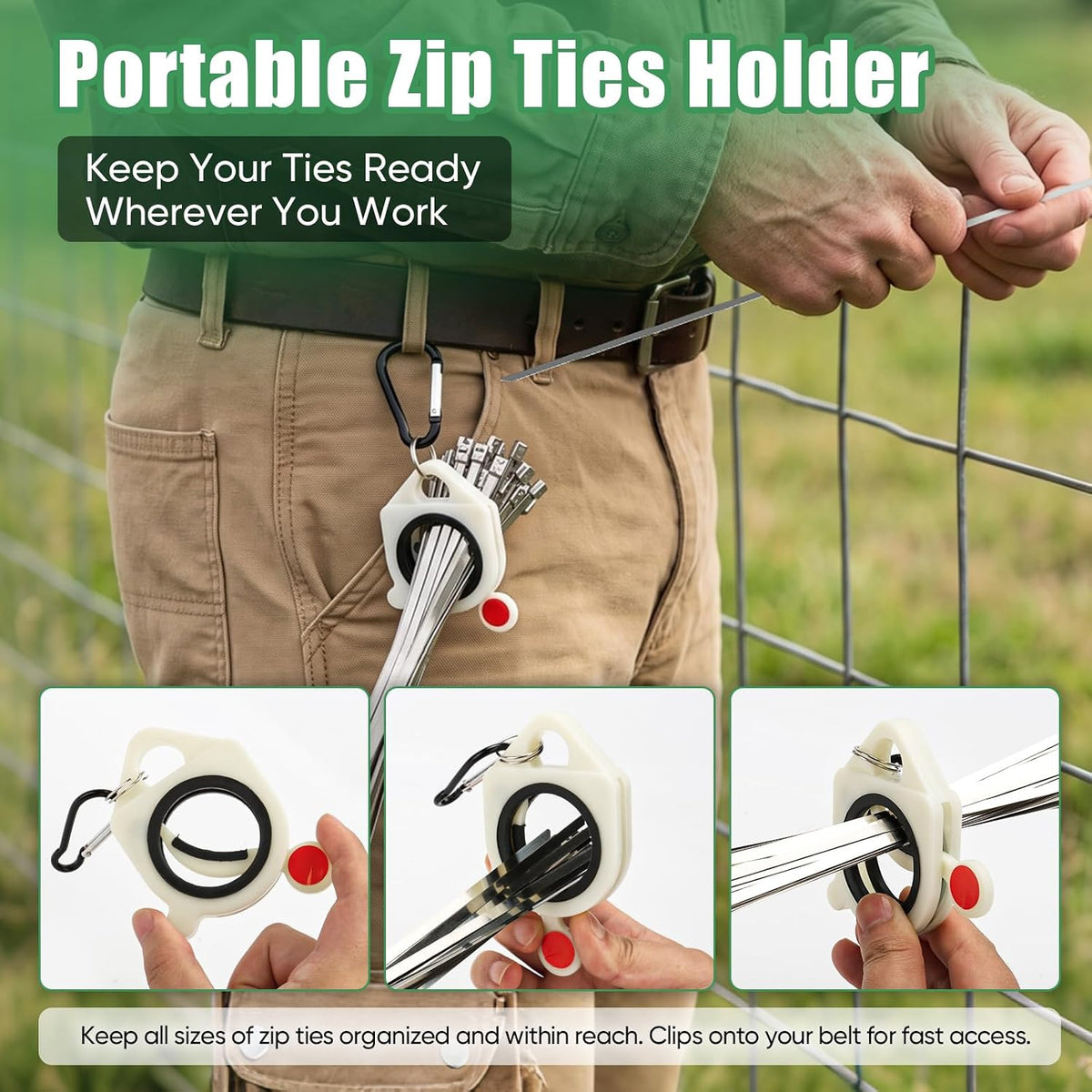 300-Piece Metal Zip Ties Tool kit with Stainless Steel Zip Ties