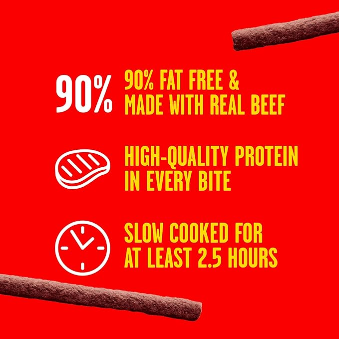 Pup-Peroni Dog Treats, Lean Beef Flavor, 38 Ounce, Made with Real Beef, 90% Fat Free (Pack of 4)