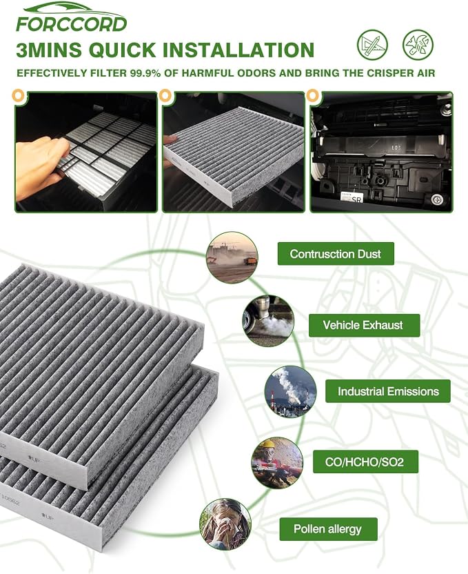 Cabin Air Filter and Engine Air Filter Fits