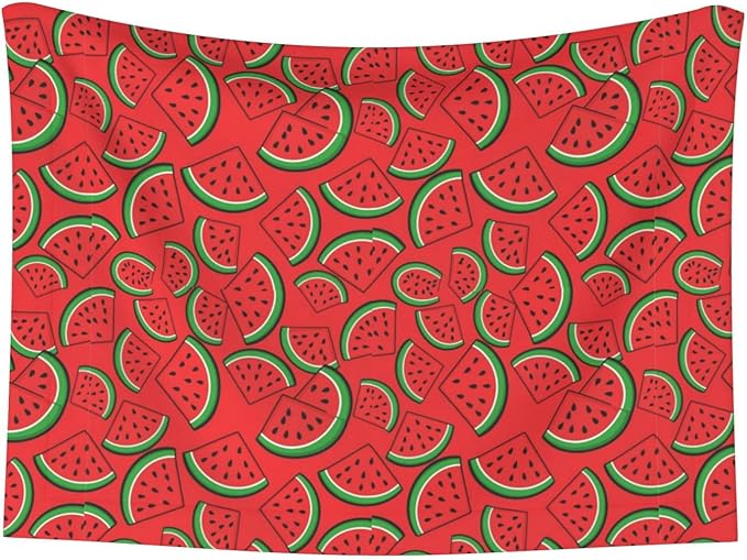 Pet Blanket for Travel and Home, Summer Fruit Red Green Watermelon, Reversible Plush Dot Design with Soft Grip Texture on One Side Perfect for Car Seats Moving Vehicles