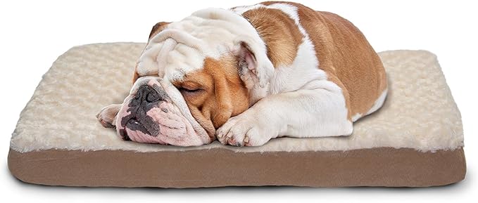 Furhaven Memory Foam Dog Bed for Large/Medium Dogs w/ Removable Washable Cover, For Dogs Up to 55 lbs - Ultra Plush Faux Fur & Suede Mattress - Gray, Large