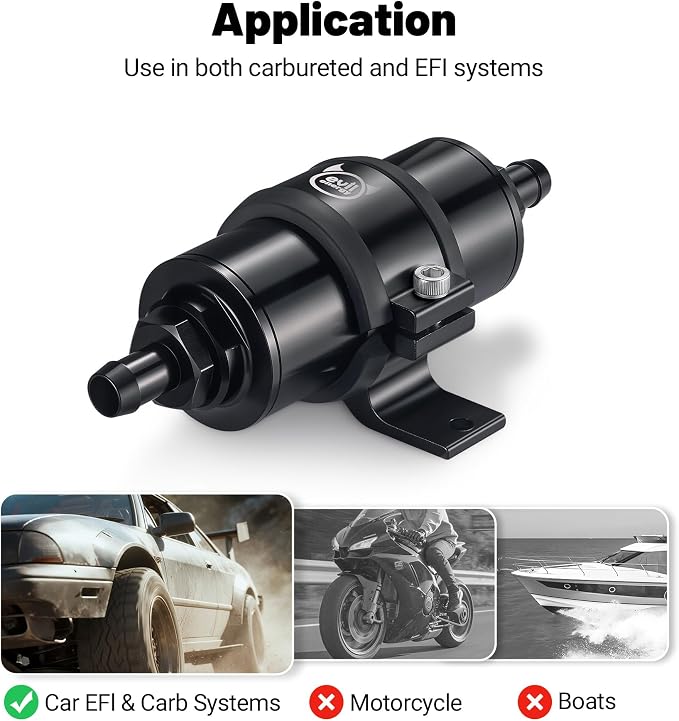 EVIL ENERGY Inline Fuel Filter 10 Micron