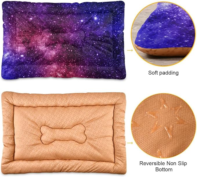 Pet Bed Star Sky Dog Bed Mat Absorbing Non Slip Pad Pet Sleeping Mat for Small, Medium, and Large Dogs Puppy Cat 36 in x 24 in