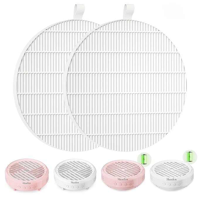 MelodySusie SProR Nail Dust Collector Replacement Filter, 2 Pack Reusable Dust