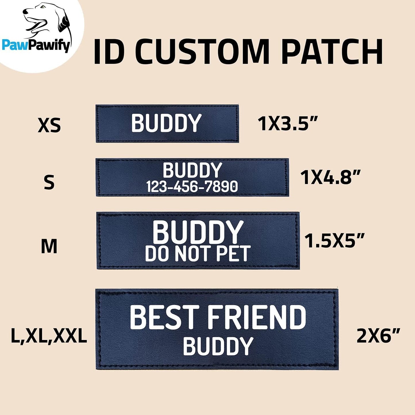 PawPawify Custom No Pull Dog Harness with Name and Phone Number, Heavy Duty Personalized Pet Vest to Prevent Tugging, Pulling, or Choking, Training and Walking (SkyBlue, XL (60-85 LBS))
