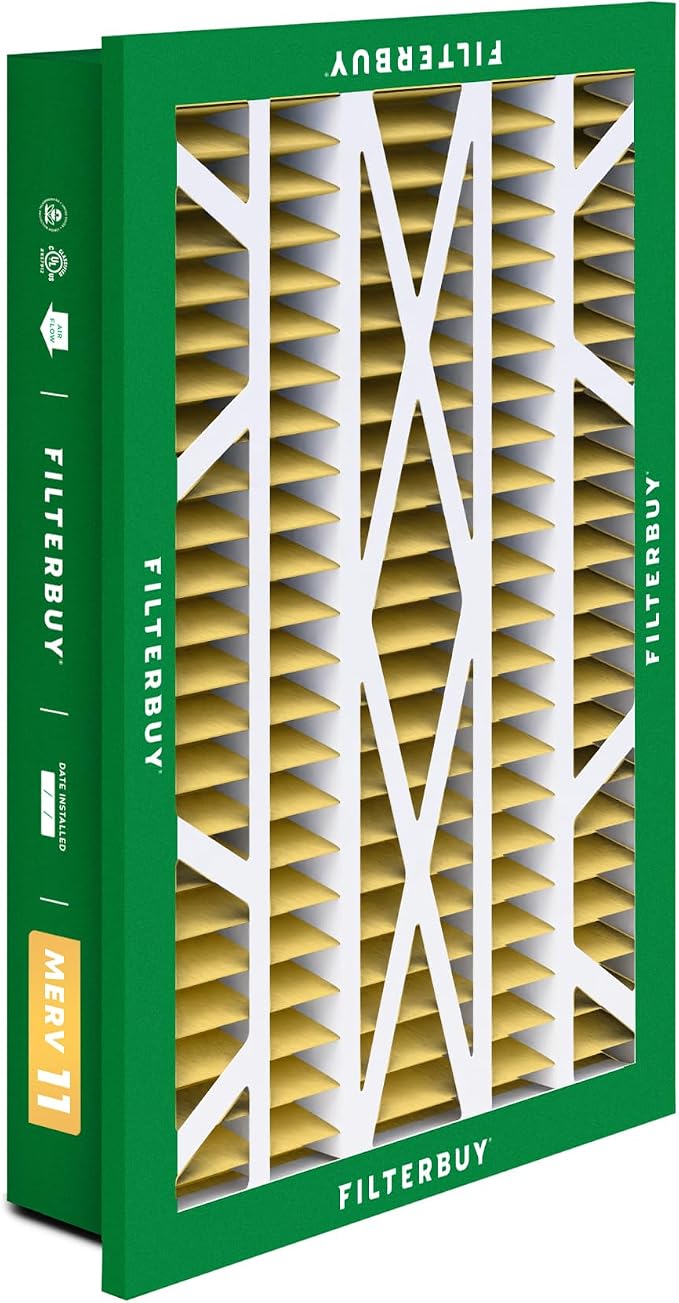 Filterbuy 20x30x5 Air Filter MERV 11 Superior Pet & Allergy Defense,