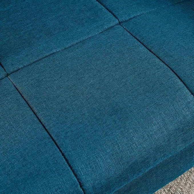 Modern Pet Sofa Bed for Large Dogs Up to 130lbs, Luxurious Living Room Dog Couch with Supportive Backrest and Armrests, Easy-to-Clean Linen Fabric Elevated Pet Furniture