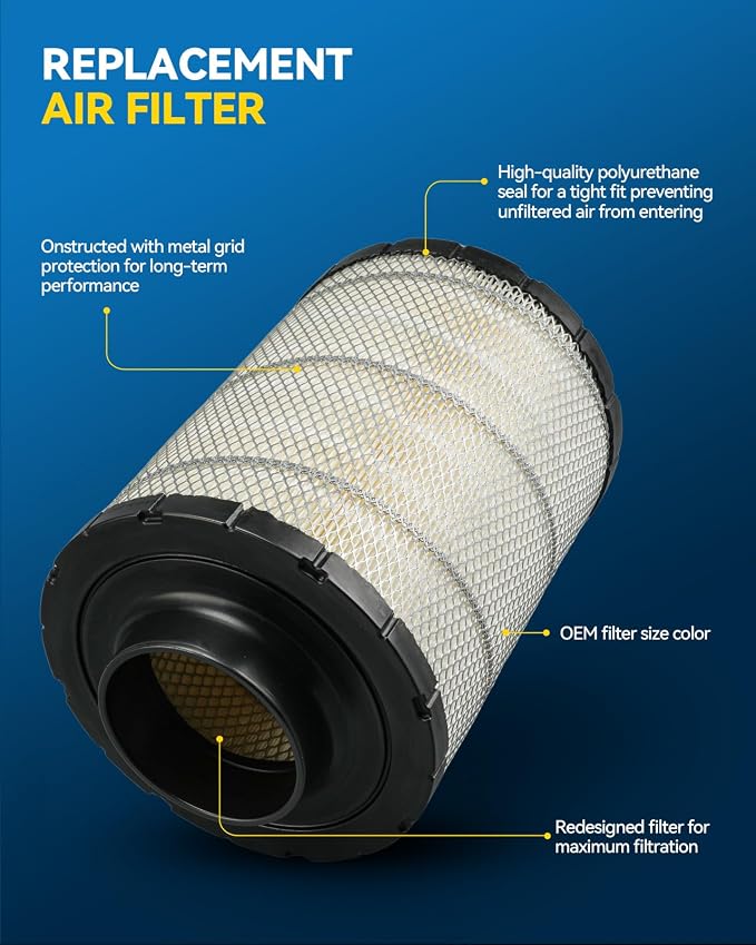 PHILTOP 46637 Engine Air Filter Compatible