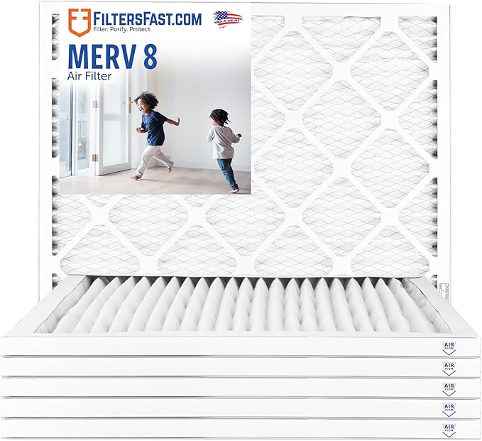 Filters Fast 18x30x1 Air Filter MERV 8, Made in the USA, Actual Size: