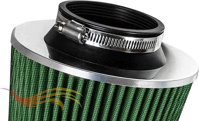 Rtunes Racing Universal Clamp-On Air Filter, Standard Cone, Dry Washable Design