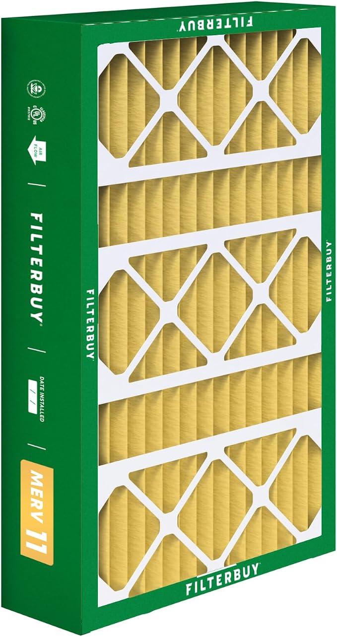 Filterbuy 15.75x27.63x3.50 Air Filter MERV 11 Superior Pet & Allergy Defense