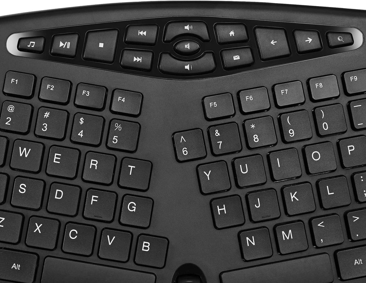 Adesso WKB-1600CB TruForm Wireless Ergonomic Keyboard & Optical Mouse Combo