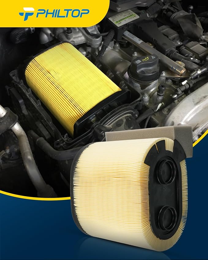PHILTOP Engine Air Filter, Fit For Ford F250 F350 F450 F550 Super Duty