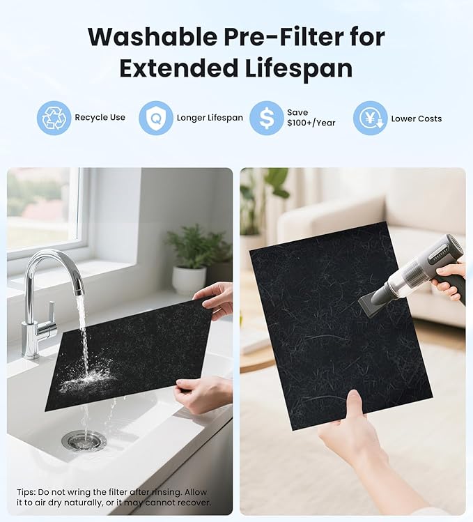 VEWIOR Air Purifiers for Home Large Room Up to 3000Sq.ft, H13 HEPA Air Cleaner with Washable Pre-Filter, PM2.5 Display, Sleep Mode, Timer, Aromatherapy, Auto Mode for Smoke, Pet Hair, Dust Pollen