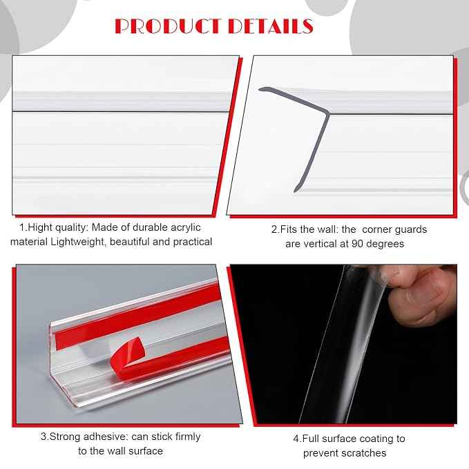20 Pcs Wall Corner Protector, Cover Sharp Furniture