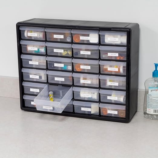 Akro-Mils 24-Drawer Plastic Drawer Storage Cabinet