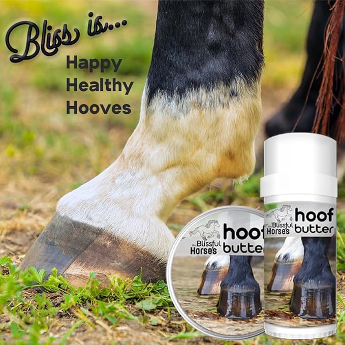The Blissful Horses Hoof Butter All Natural Support for Your Horse's Hooves, 4-Ounce