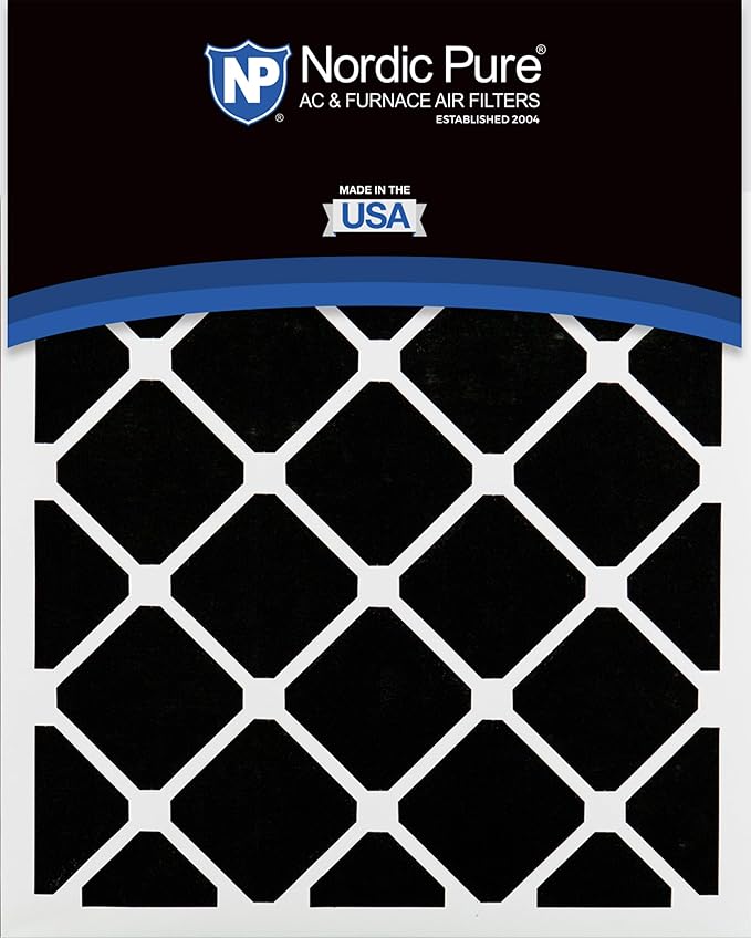 Nordic Pure 14x30x1 Pleated Air Filters MERV 7 Plus Carbon 4 Pack