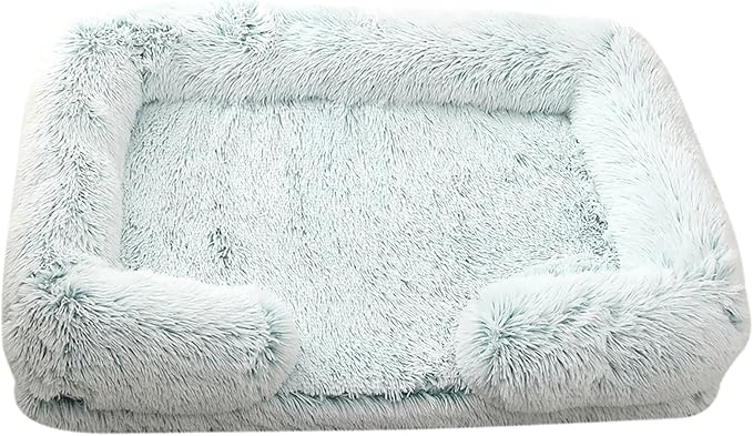 Dog Beds Large Sized dog Orthopedic, Sofa Dog Bed with Waterproof Lining and Nonskid Bottom, Rectangle Washable Dog Bed for Medium Small Dogs and Cats Comfortable ( Color : Green2 , Size : 43 x 27" )