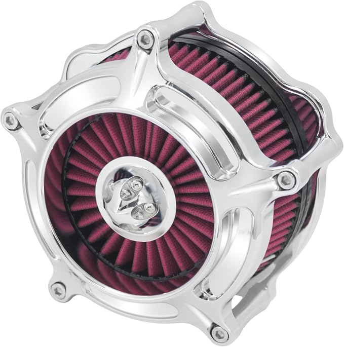 HDBUBALUS Motorcycle CNC Spike Air Cleaner Air Filter Intake System Filter