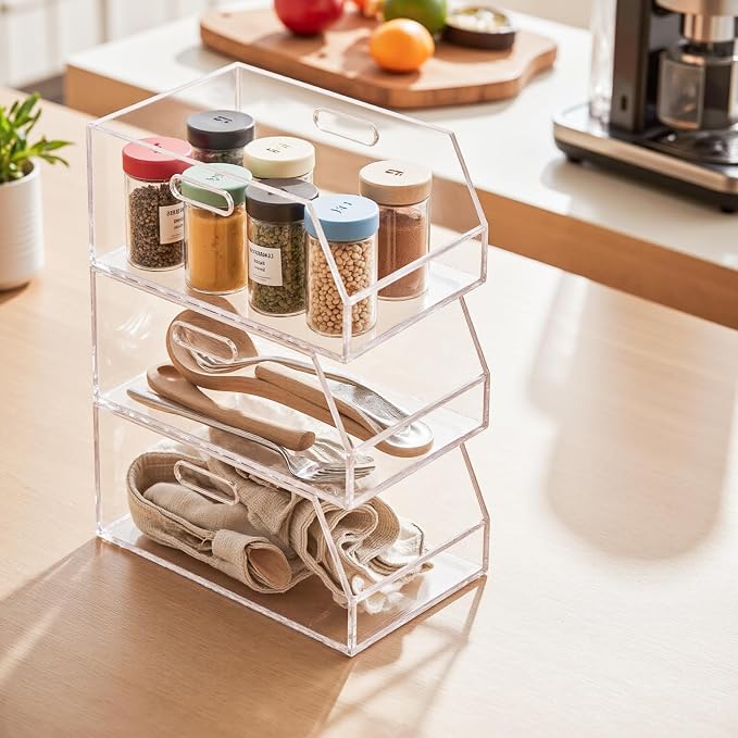 Gelite Stackable Storage Bin Organizer