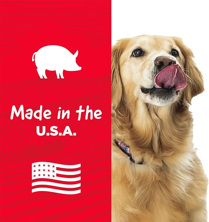 Country Kitchen Rawhide Free Chewy Stick Dog Treats, Bacon Flavor, Made in The USA, 24 Count