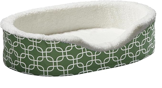 MidWest Homes for Pets Orthoperdic Egg-Crate Nesting Pet Bed w/ Teflon Fabric Protector, Large Green