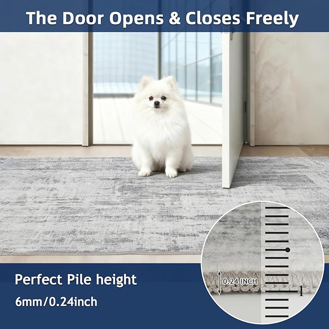 3x8 Runner Rug Non Slip Washable Rugs