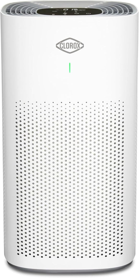 Clorox HEPA Air Purifiers for Home, True HEPA Filter, Large Rooms Up to 1,500 Sq Ft, Removes 99.9% of Mold, Viruses, Wildfire Smoke, Allergens, Pet Allergies, Dust, AUTO Mode, Whisper Quiet