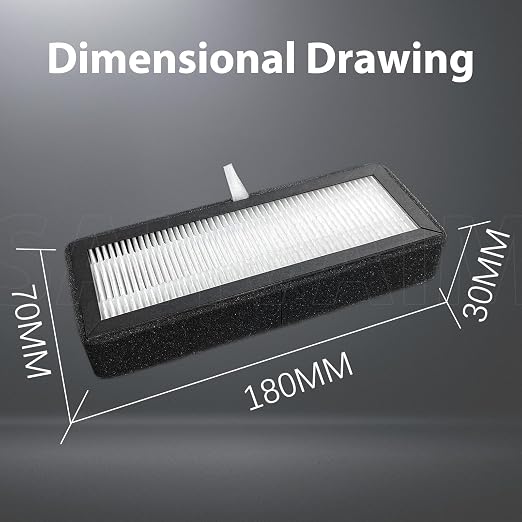 2 Pack HEPA 13 Activated Carbon Air Filter