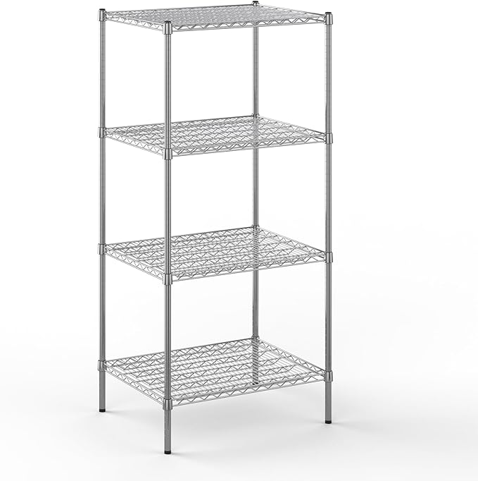 24" Deep x 30" Wide x 64" Height Wire Shelving Kit | 4-Tier | NSF Commercial Storage Rack Unit
