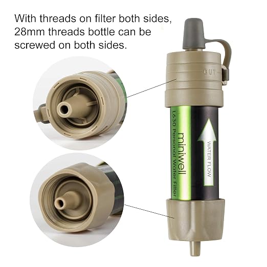 Miniwell Gravity Water Filter Straw