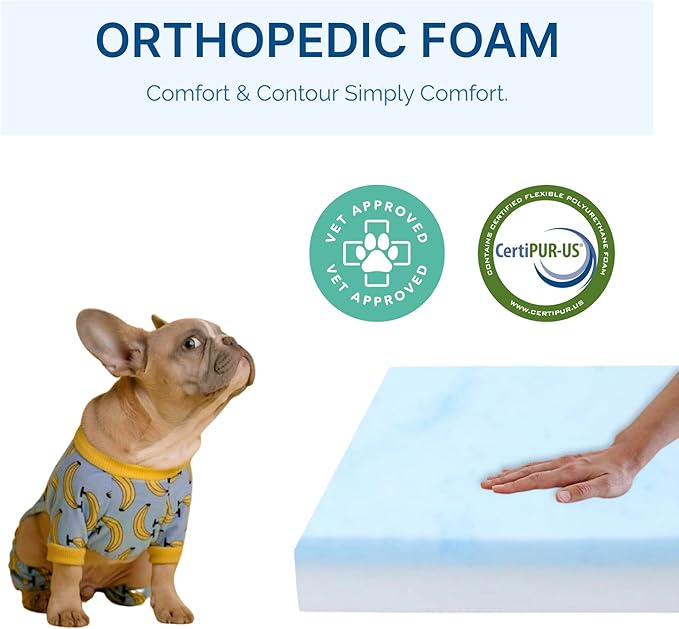 Pet Bed Foam Insert/Dog Bed Pad (3"x26"x34")