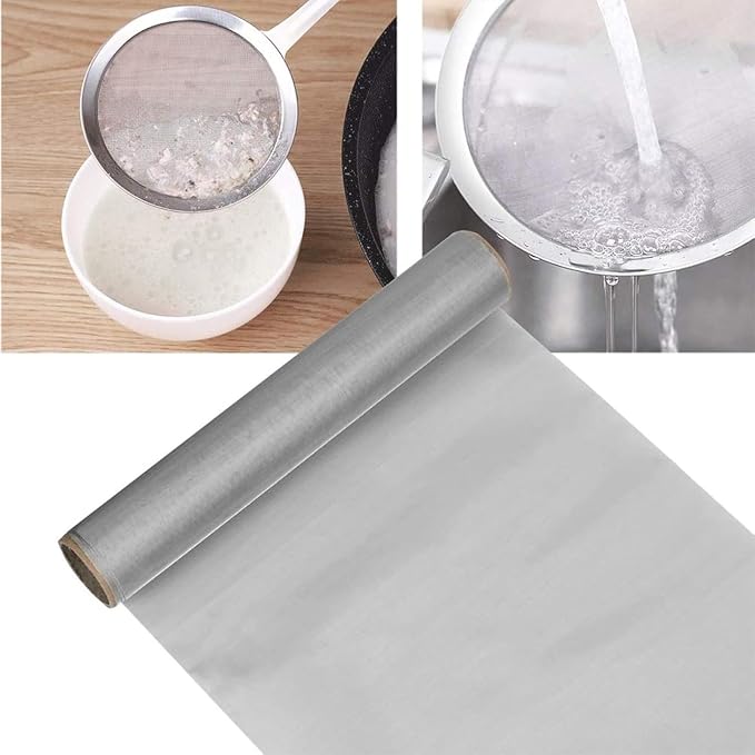 304 Stainless Steel Woven Wire Mesh, Metal Mesh Panel, 150 Mesh Ultra-Fine