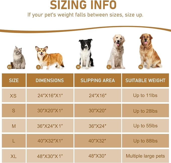 Smiry Dog Door Mat for Muddy Paws 59x35, Absorbent Dirt Trapper, Non-Slip
