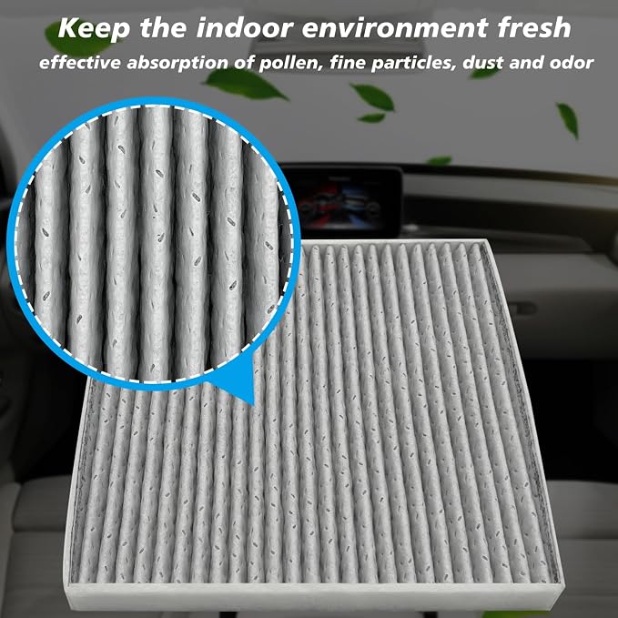 Cabin Air Filter JMY09 Fit for 2013-2016 Dart, 2003-2008 Vibe, 2005-2023 Tacoma