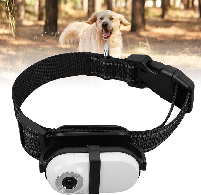 Cat Camera Collar, Pet Collar Camera with Memory Card, HD 1080P Wire Less Dog Tracker Camera Adjustable Mini Action Camera for Video Records (128GB)