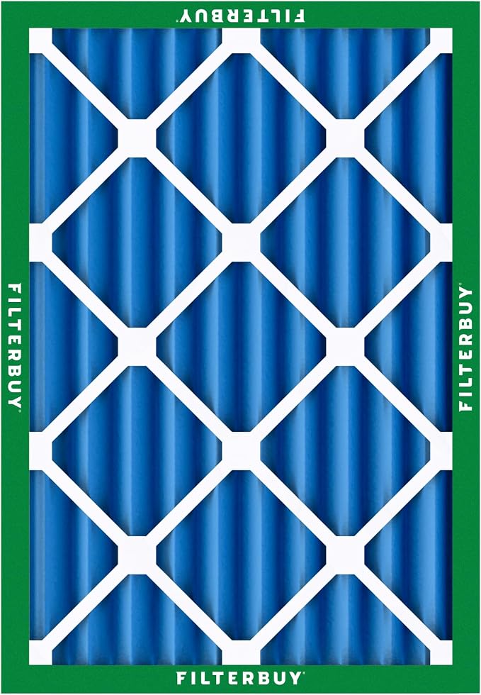 Filterbuy 14x20x4 Air Filter MERV 13 Optimal Smoke & Allergy Defense,