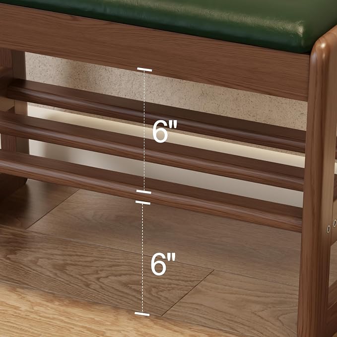 AQIMUELE Shoe Rack Bench, 2 Tiers Shoe Bench